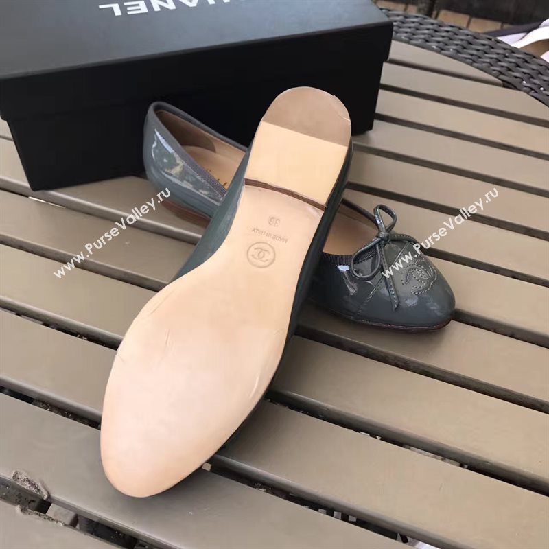 Chanel paint Ballet gray shoes 4216