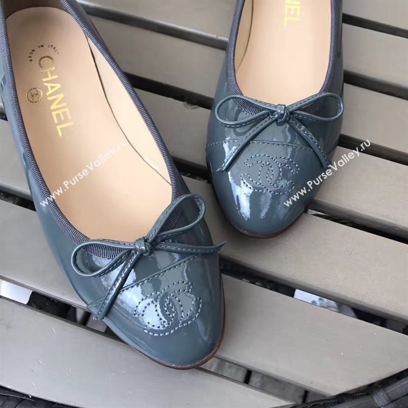 Chanel paint Ballet gray shoes 4216