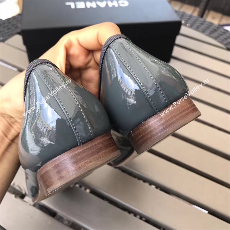 Chanel paint Ballet gray shoes 4216