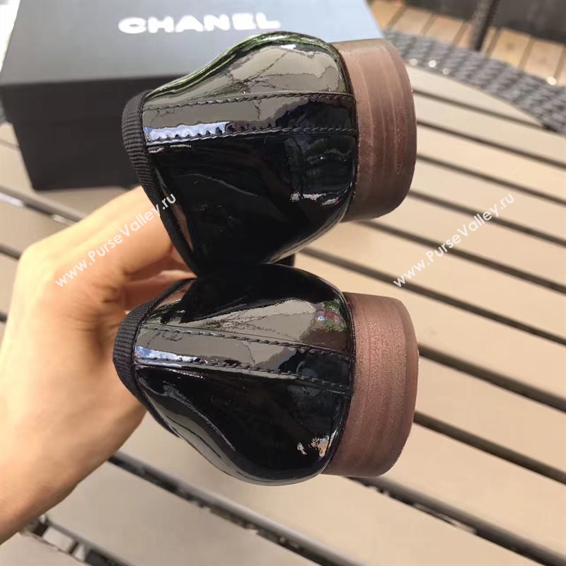 Chanel paint ballet black shoes 4218