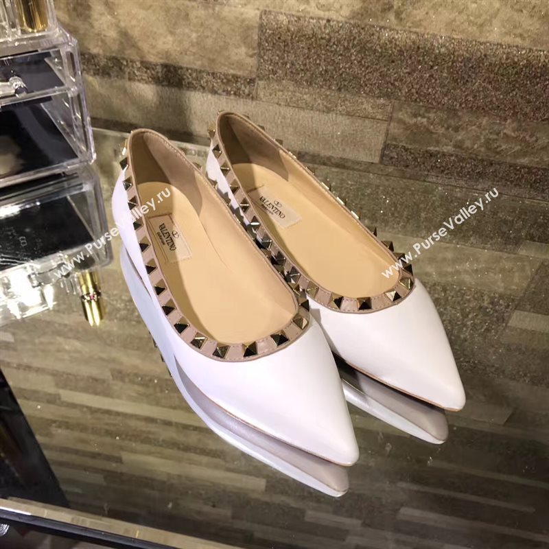 Valentino flats sandals white shoes 4219