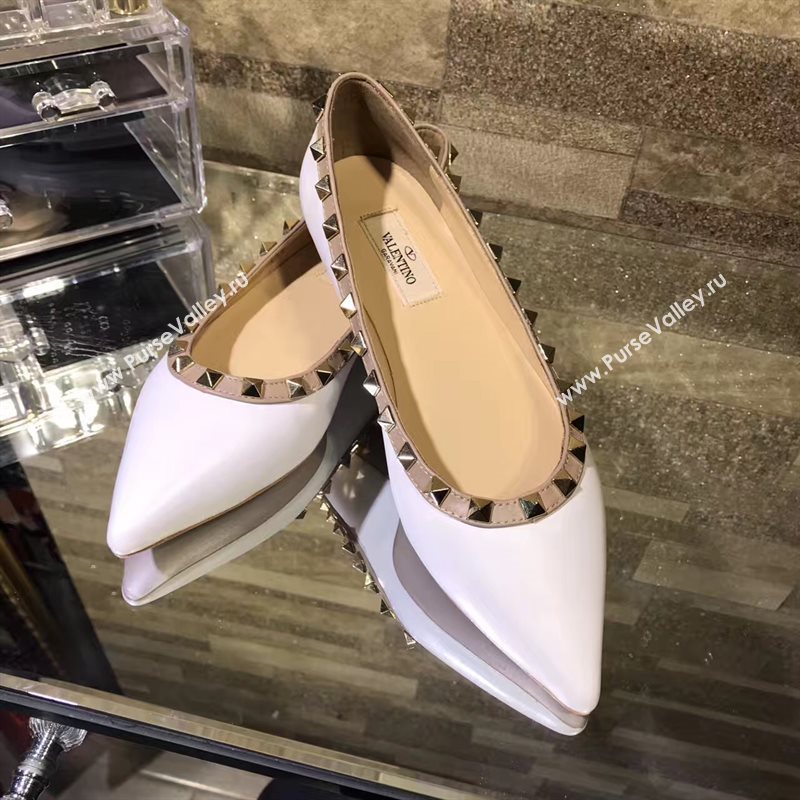 Valentino flats sandals white shoes 4219