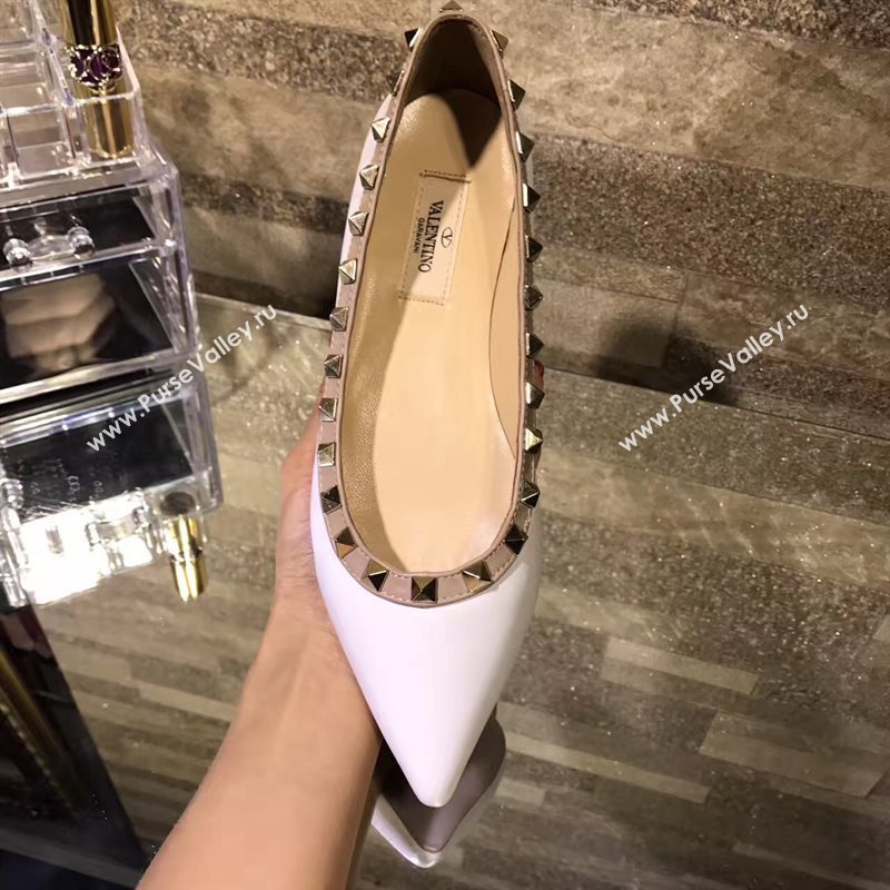 Valentino flats sandals white shoes 4219