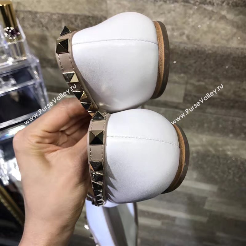 Valentino flats sandals white shoes 4219