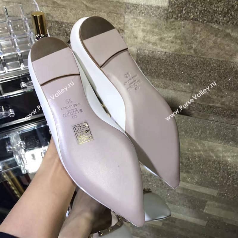 Valentino flats sandals white shoes 4219