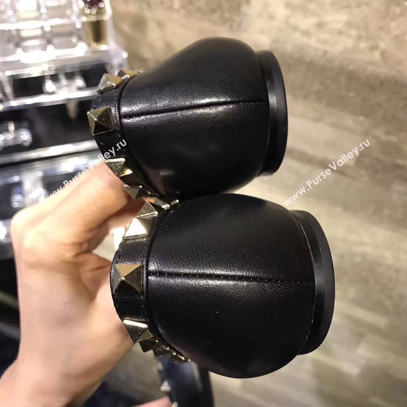 Valentino black sandals flat shoes 4221