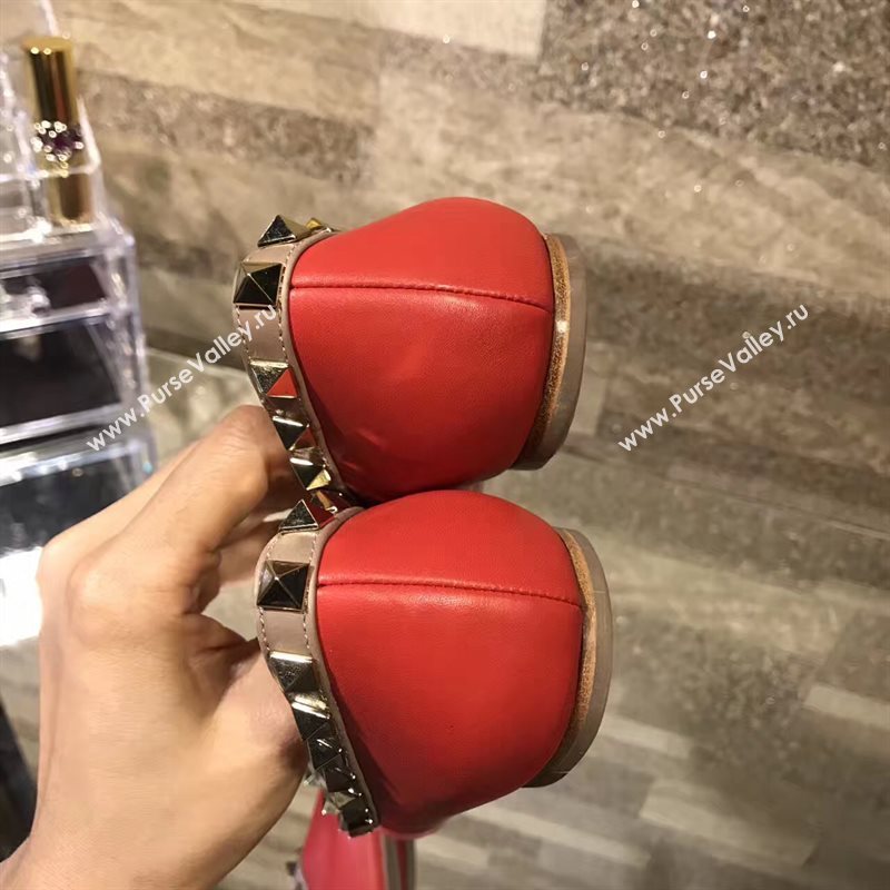 Valentino red flats sandals shoes 4222