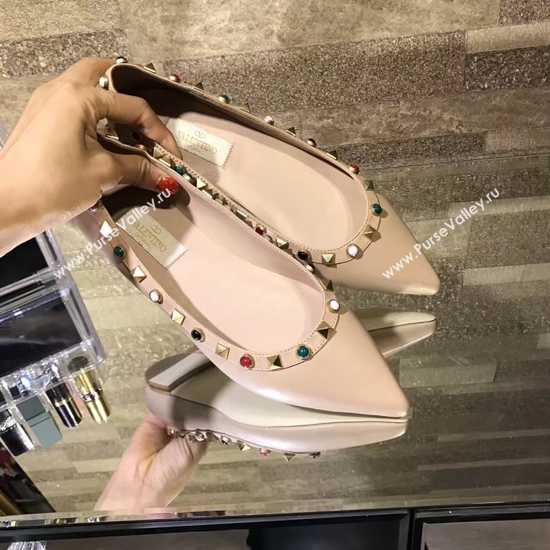 Valentino flats nude sandals shoes 4223