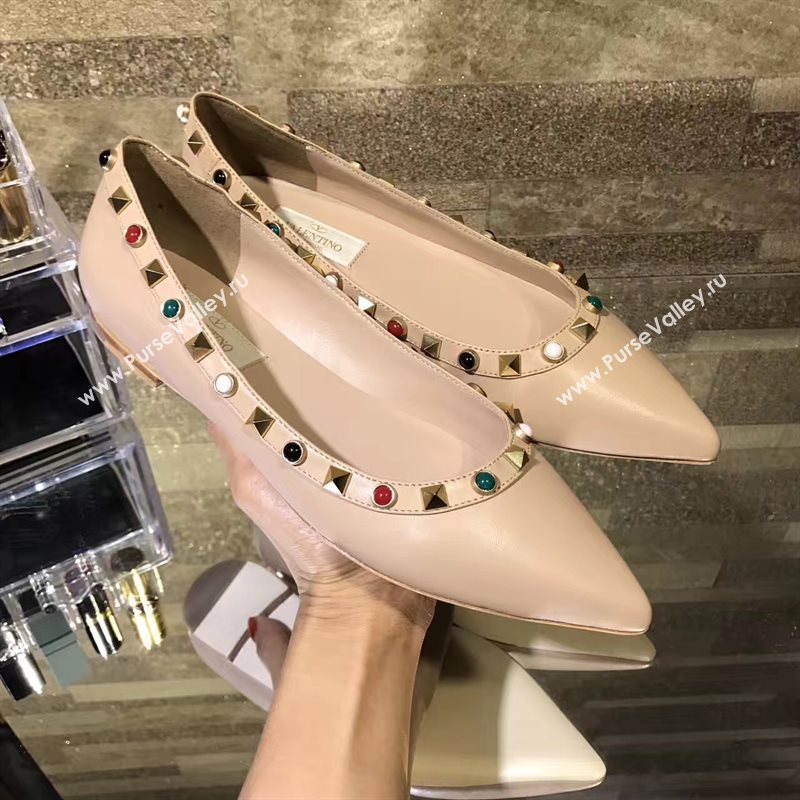 Valentino flats nude sandals shoes 4223
