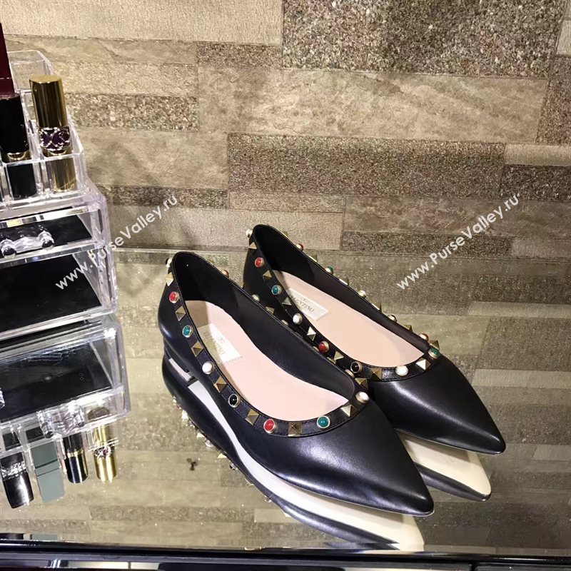 Valentino black sandals flats shoes 4224