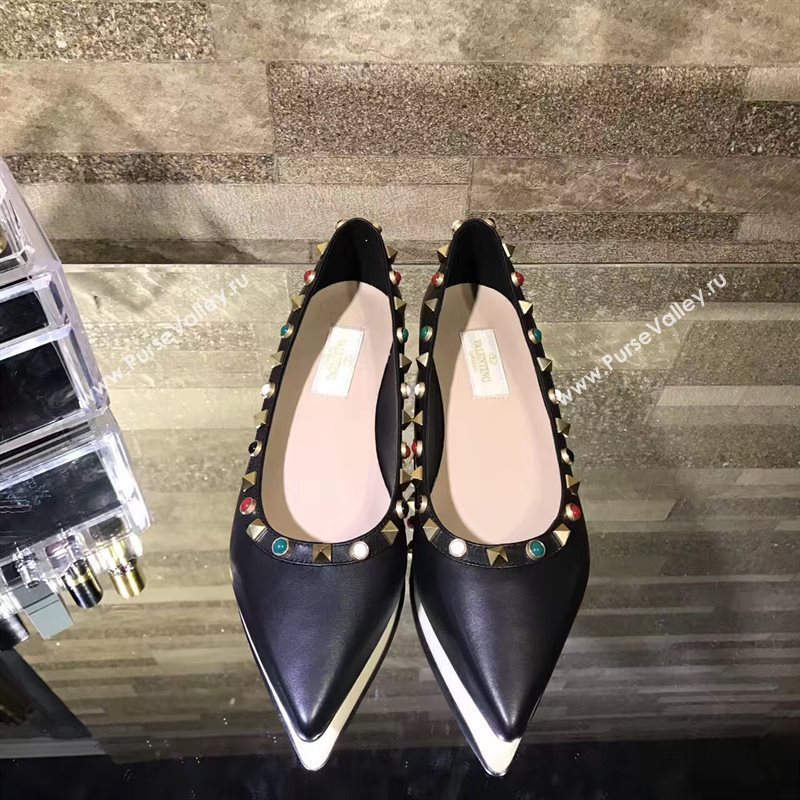 Valentino black sandals flats shoes 4224