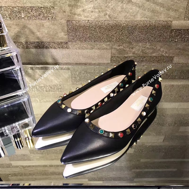 Valentino black sandals flats shoes 4224