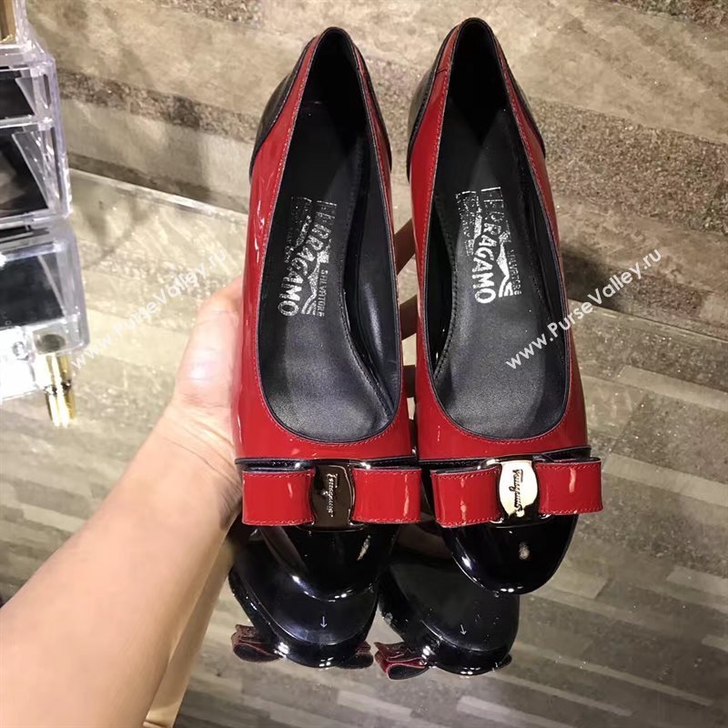 Ferragamo paint flats tri shoes 4234