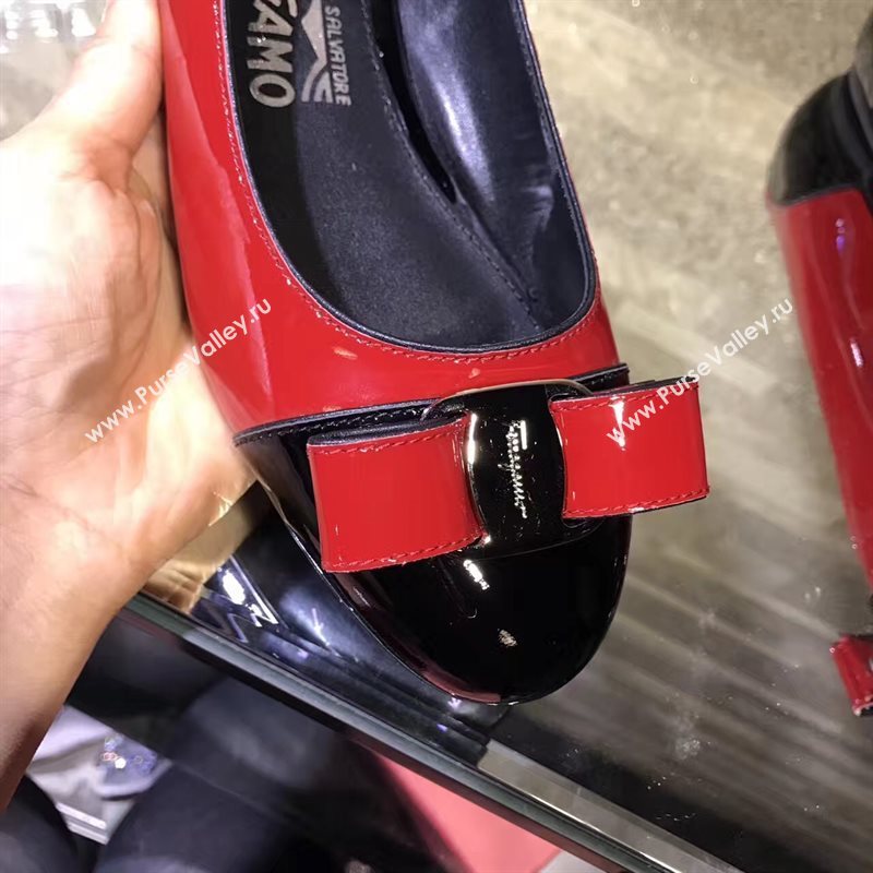 Ferragamo paint flats tri shoes 4234