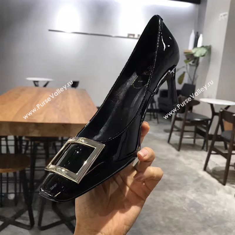 Roger Vivier RV black heels shoes 4238