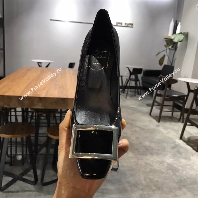 Roger Vivier RV black heels shoes 4238