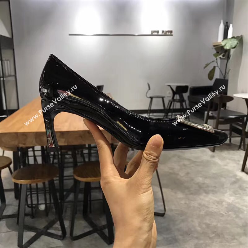 Roger Vivier RV black heels shoes 4238