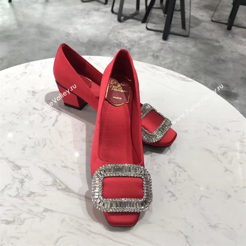 Roger Vivier RV heels red sandals shoes 4348