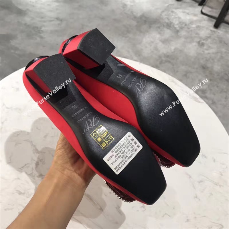 Roger Vivier RV heels red sandals shoes 4348