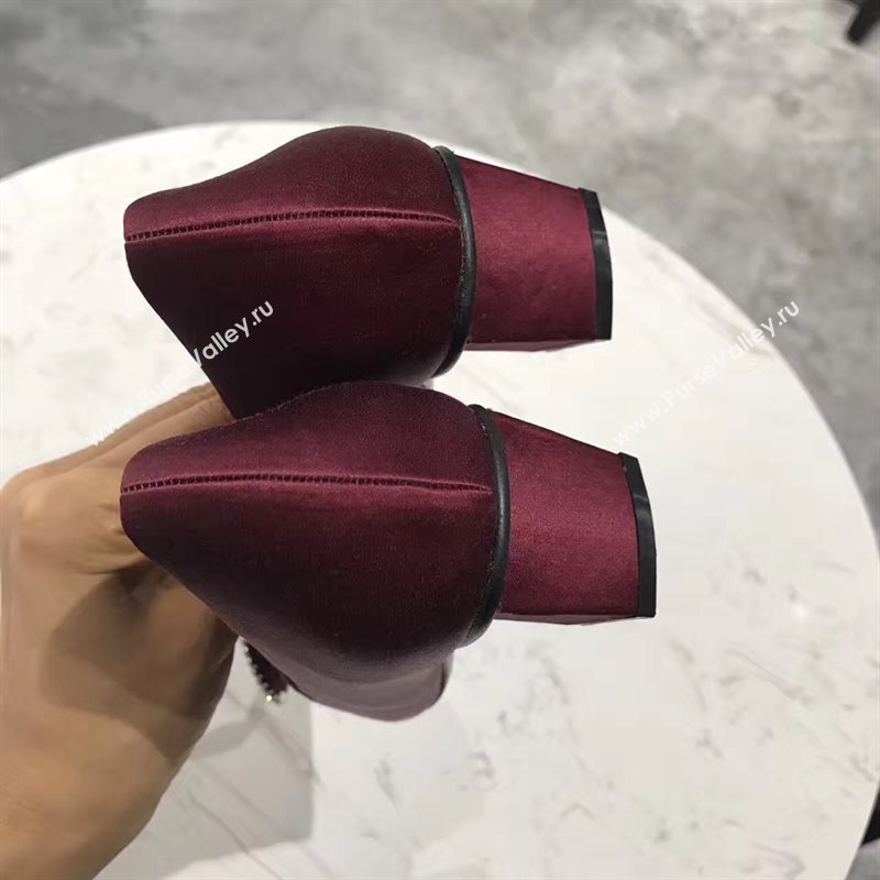 Roger Vivier RV heels wine sandals shoes 4349