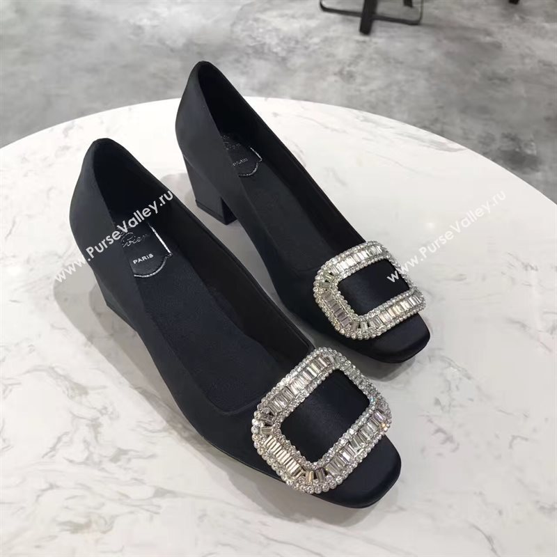 Roger Vivier RV heels black sandals shoes 4350