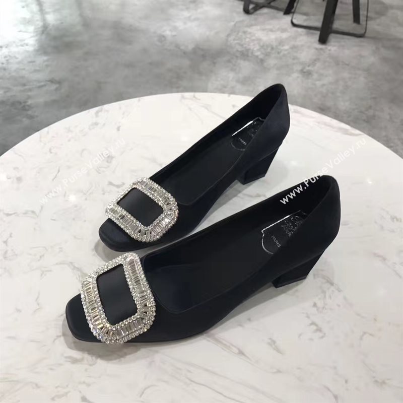 Roger Vivier RV heels black sandals shoes 4350