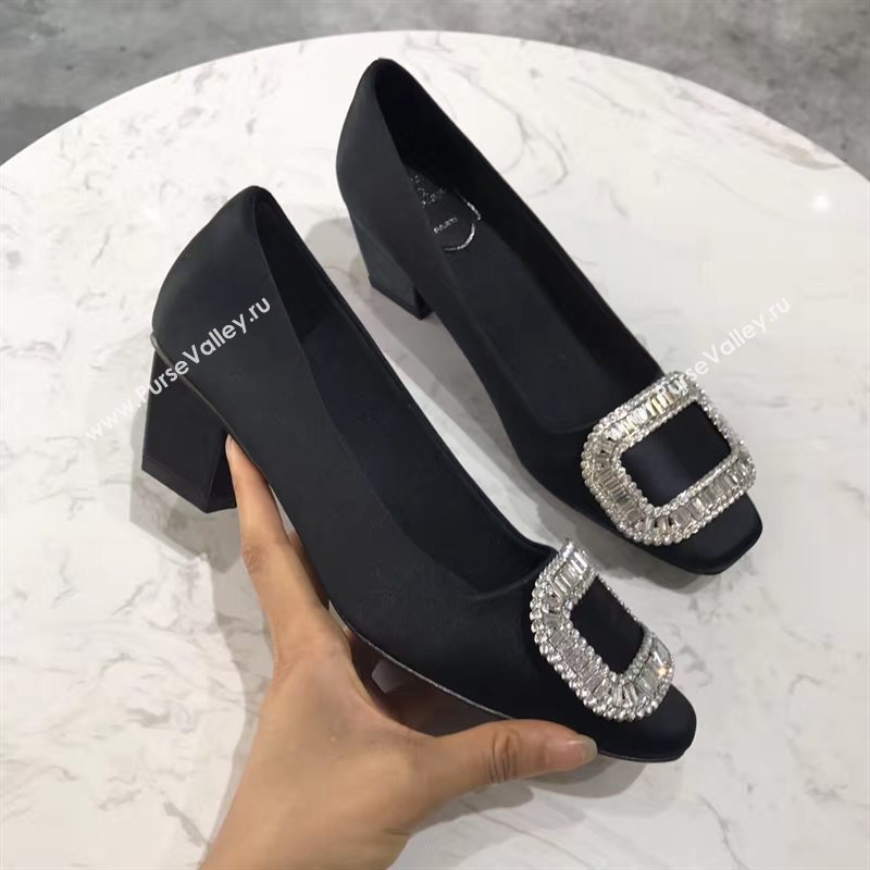 Roger Vivier RV heels black sandals shoes 4350