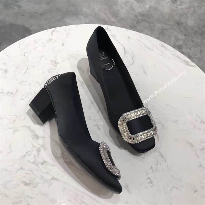 Roger Vivier RV heels black sandals shoes 4350