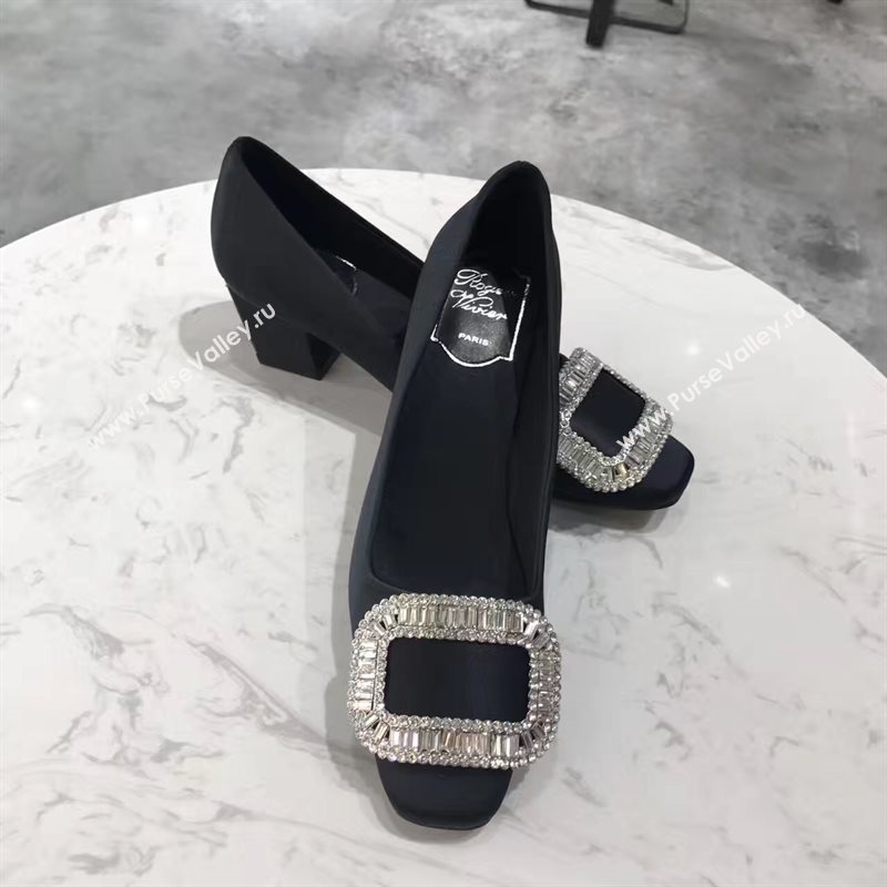 Roger Vivier RV heels black sandals shoes 4350