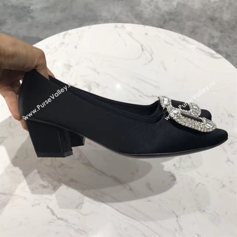 Roger Vivier RV heels black sandals shoes 4350