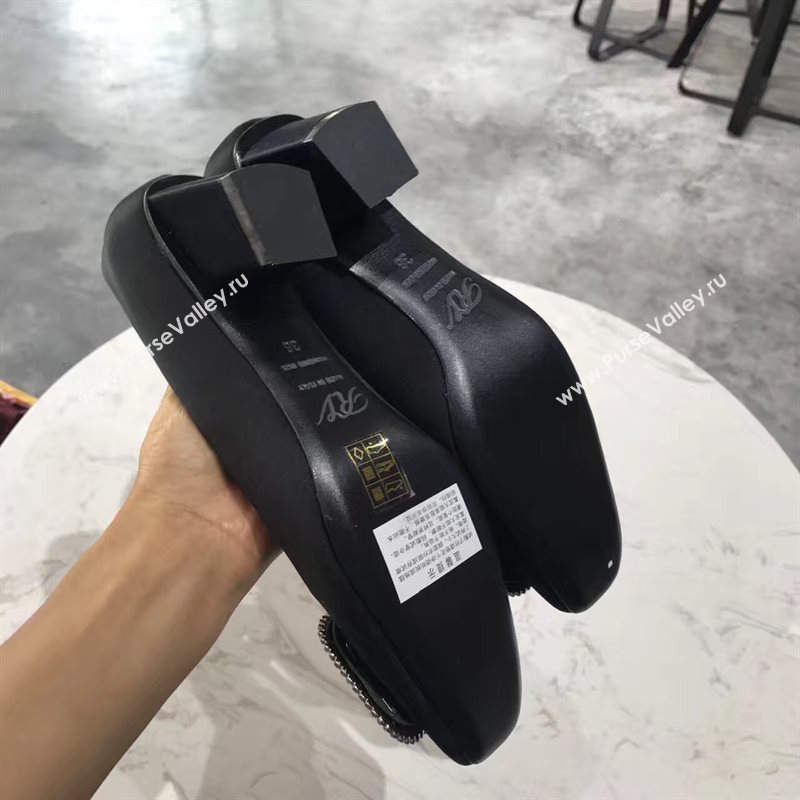 Roger Vivier RV heels black sandals shoes 4350