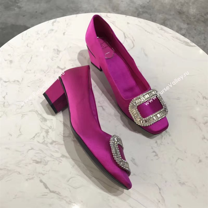 Roger Vivier RV heels sandals red rose shoes 4351