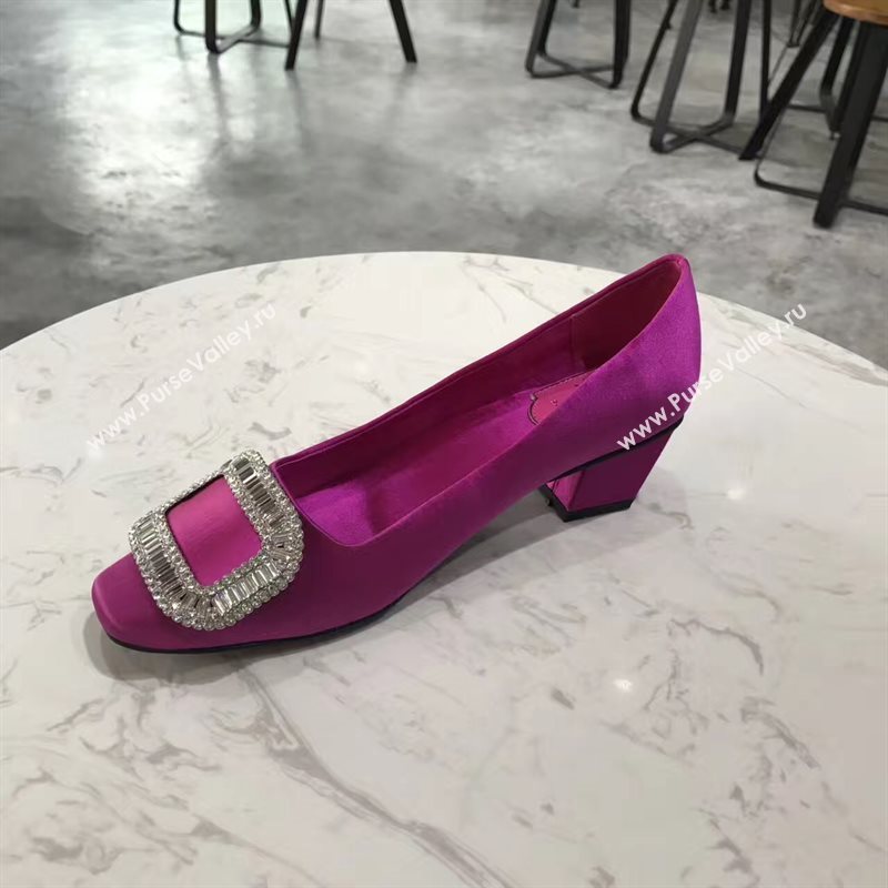 Roger Vivier RV heels sandals red rose shoes 4351