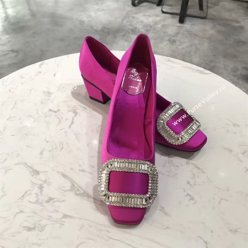 Roger Vivier RV heels sandals red rose shoes 4351