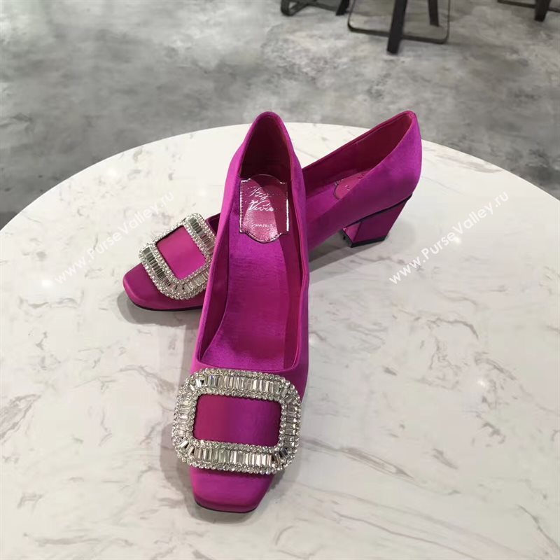 Roger Vivier RV heels sandals red rose shoes 4351