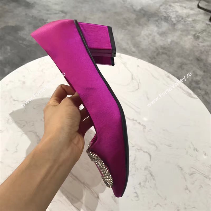 Roger Vivier RV heels sandals red rose shoes 4351