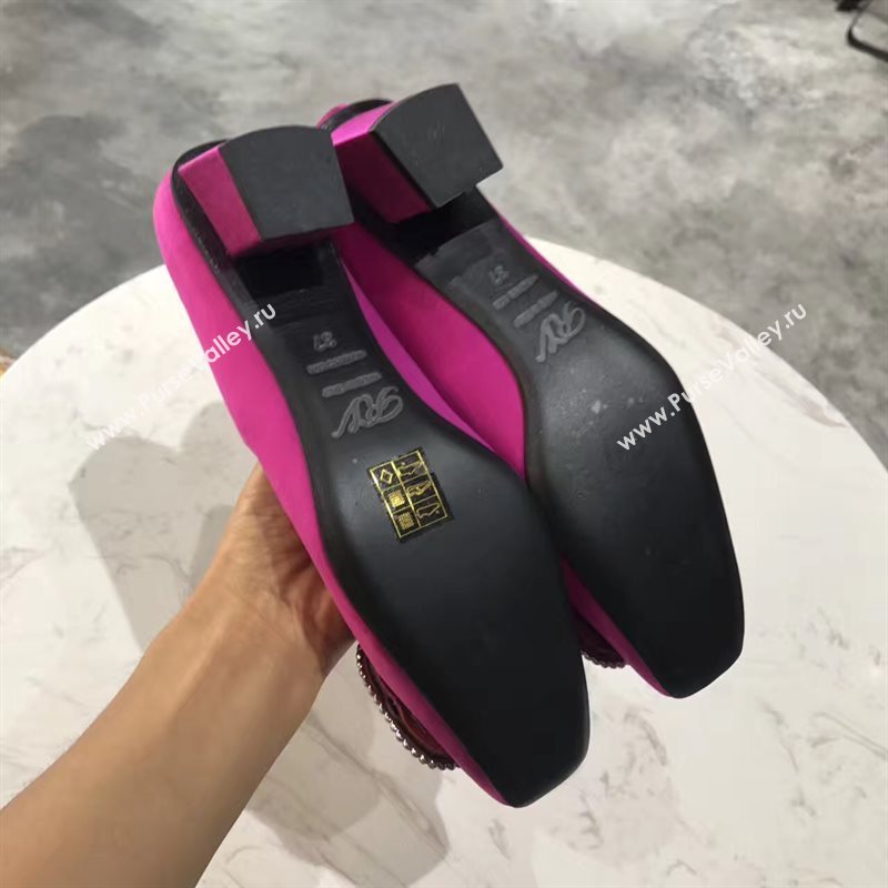 Roger Vivier RV heels sandals red rose shoes 4351