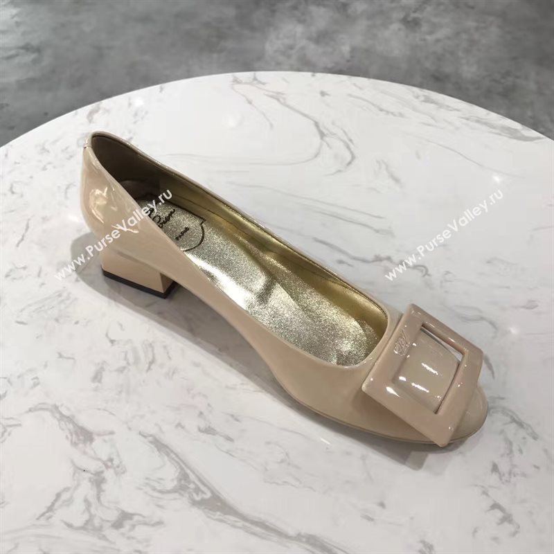 Roger Vivier RV heels sandals nude paint shoes 4353