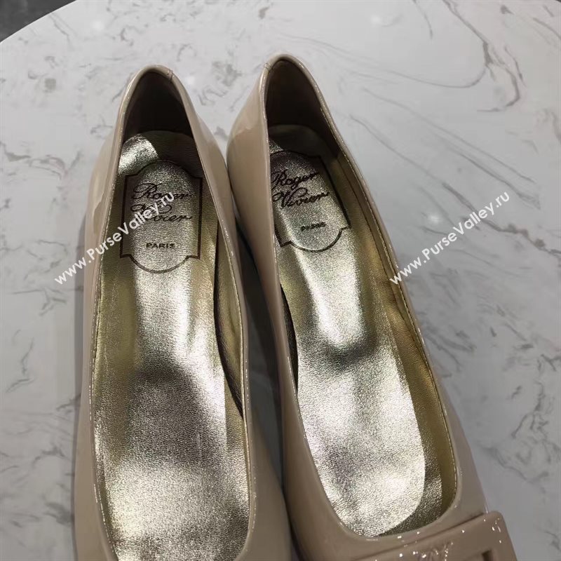 Roger Vivier RV heels sandals nude paint shoes 4353