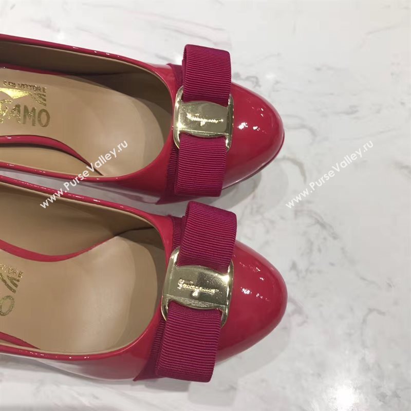 Ferragamo 9.5cm heels red sandals shoes 4360