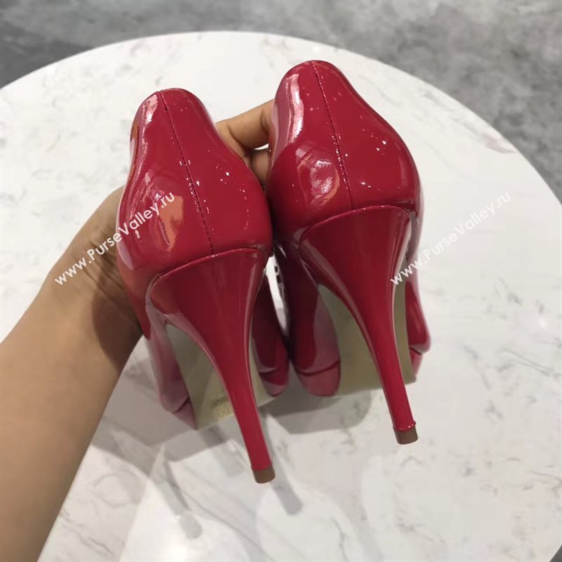 Ferragamo 9.5cm heels red sandals shoes 4360