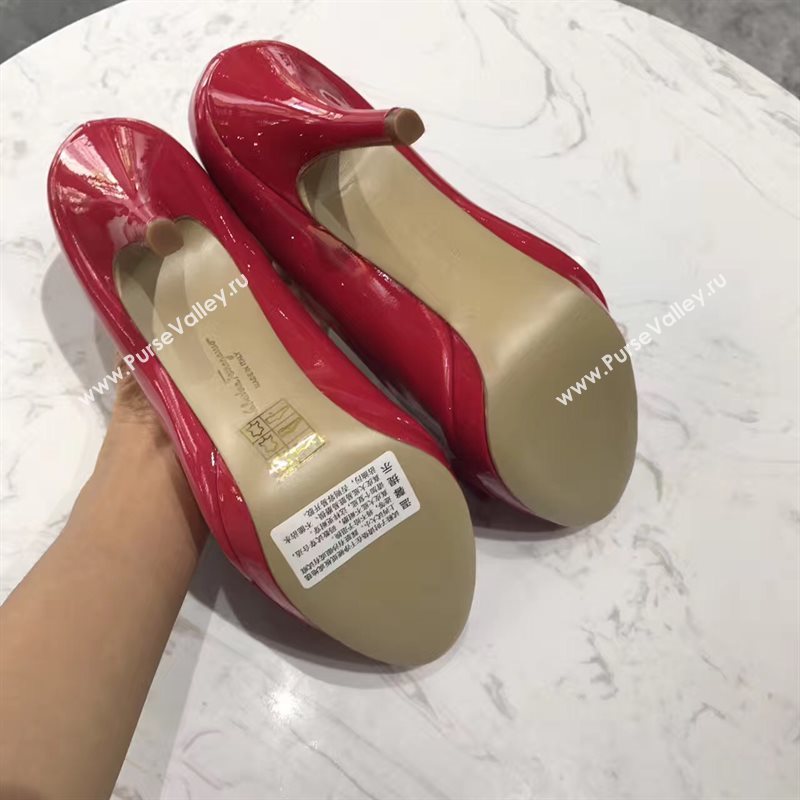 Ferragamo 9.5cm heels red sandals shoes 4360