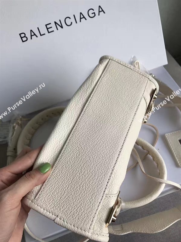 Balenciaga city cream goatskin mini bag 4363