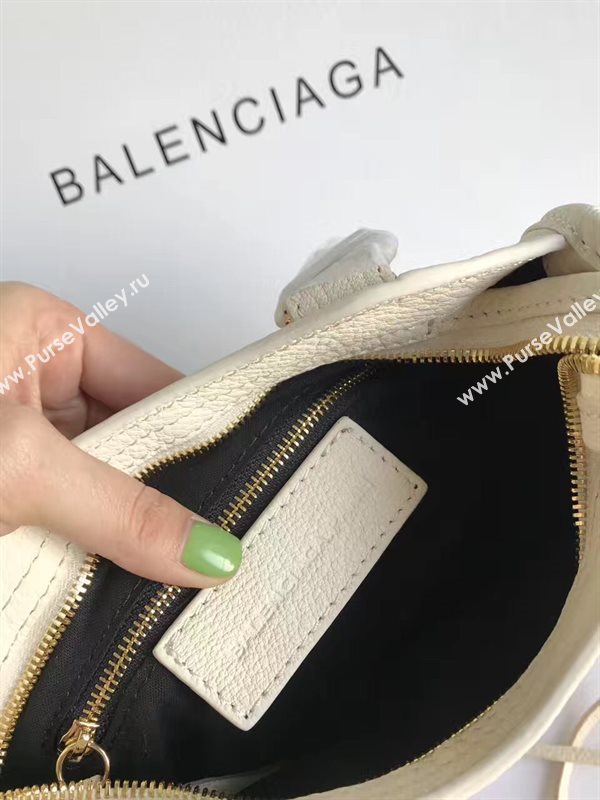 Balenciaga city cream goatskin mini bag 4363