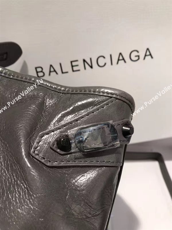 Balenciaga city dark small gray bag 4364