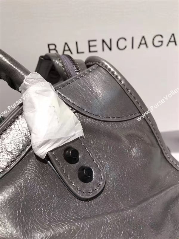 Balenciaga city dark small gray bag 4364