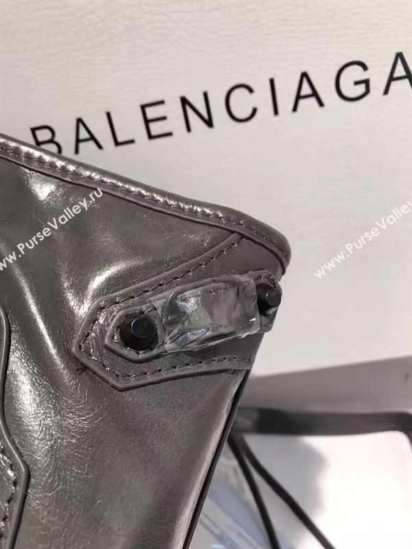 Balenciaga city dark mini gray bag 4365