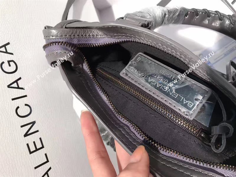 Balenciaga city dark mini gray bag 4365