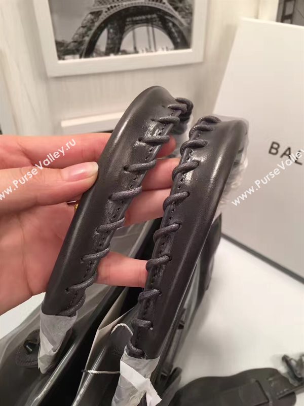 Balenciaga city large gray dark bag 4366