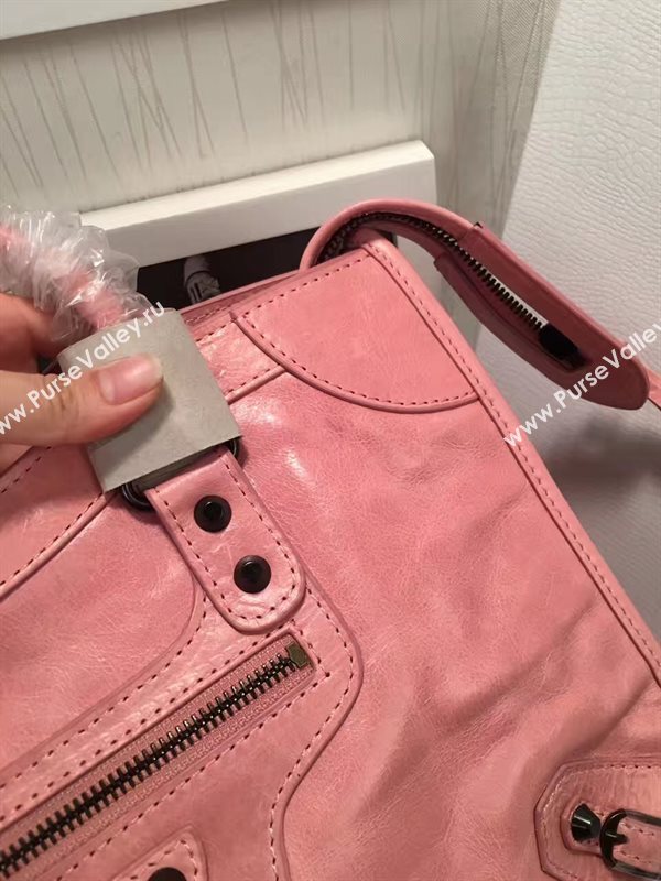 Balenciaga city large red rose bag 4367